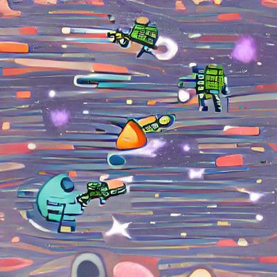 Spaceship Battle in Deep Space
