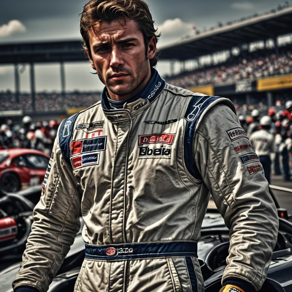 Hyperrealistic Race Car Driver Angel