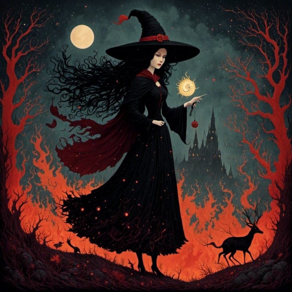 Surreal Gun Soliloquy in Dark Gothic Style