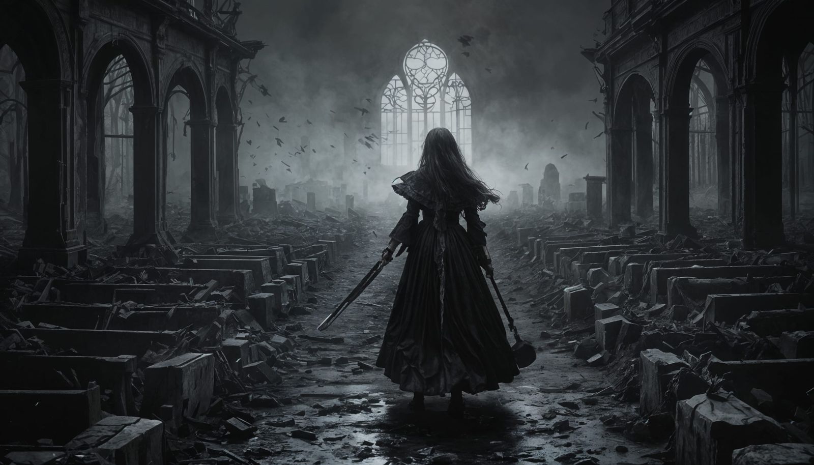 Dark Surreal Scene Inspired by Metal Lyrics