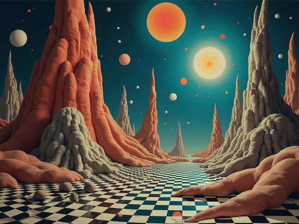 Dreamlike Harmony of Contradictions in Vibrant Colors