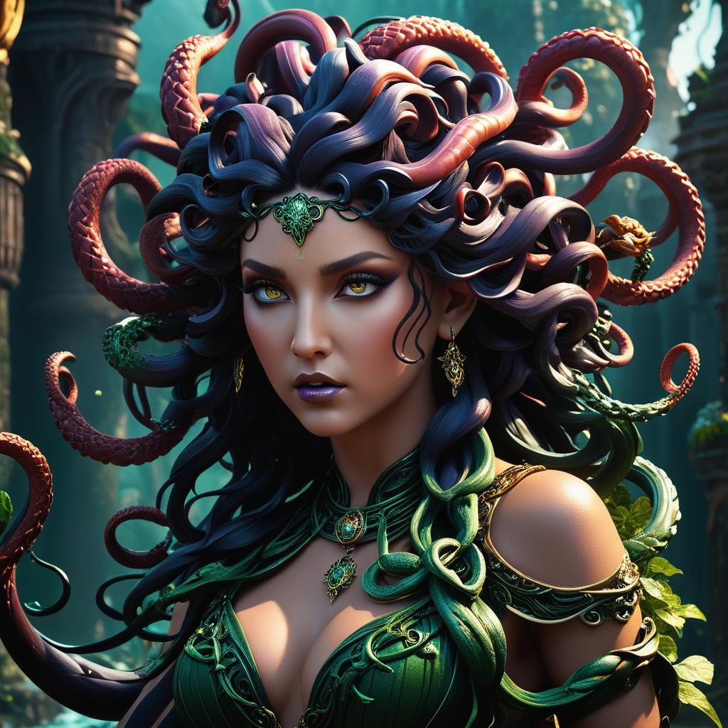 Medusa painting