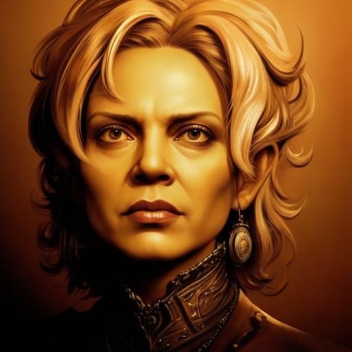 Abstract Expressionist 3D Design in Bold Colors