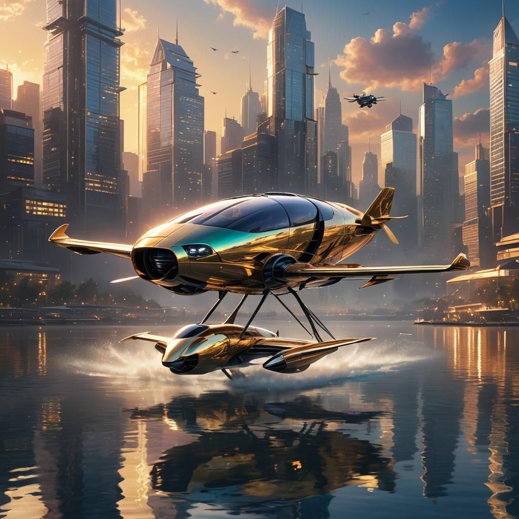 Futuristic Hovercraft Concept Art in Unreal Engine 5