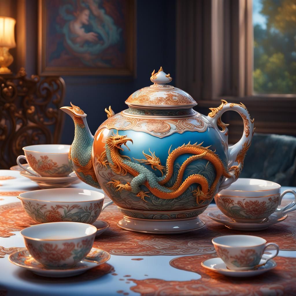 Dragon Teapot 231202B