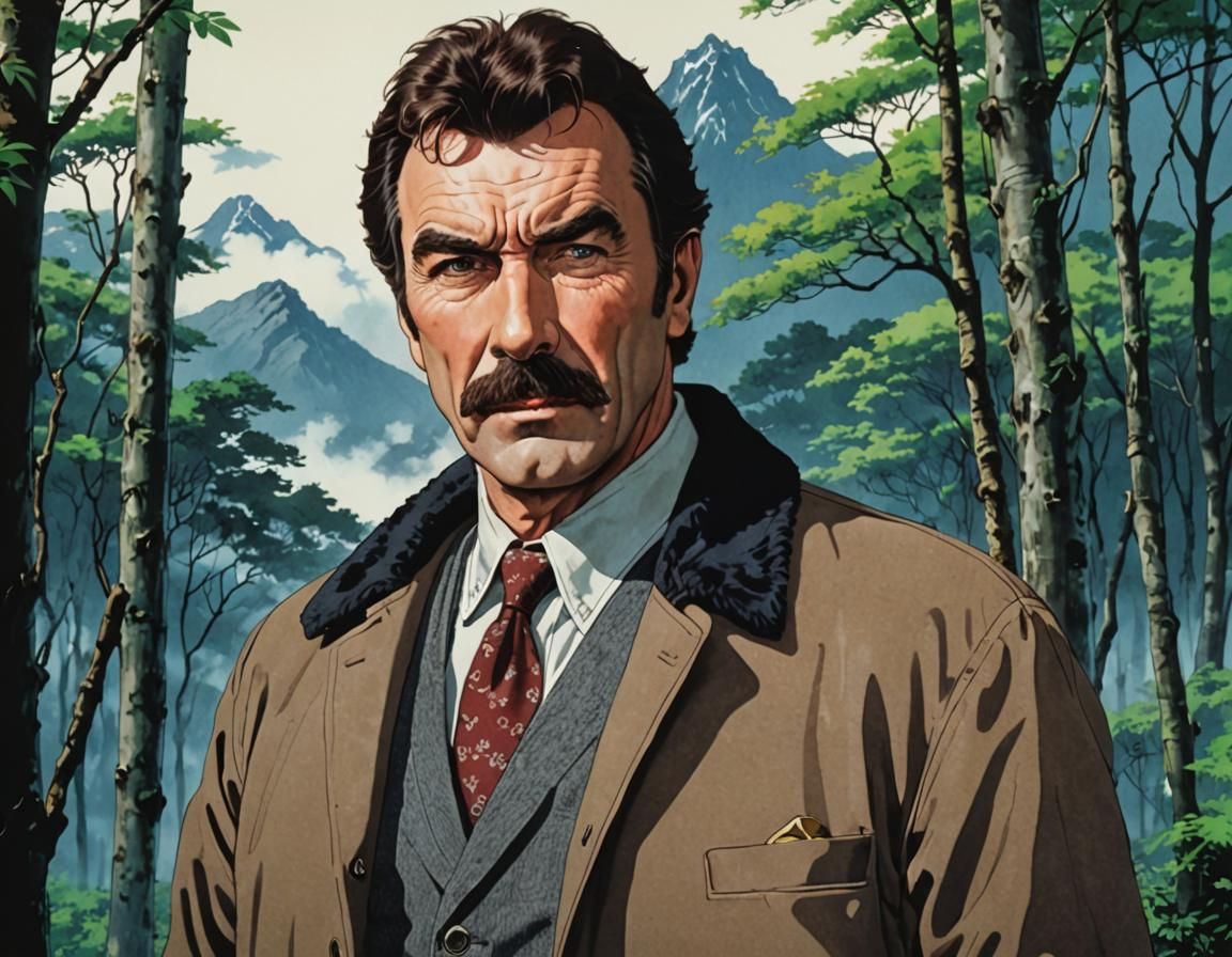 Tom selleck in a Kurosawa movie. Studio Ghibli anime