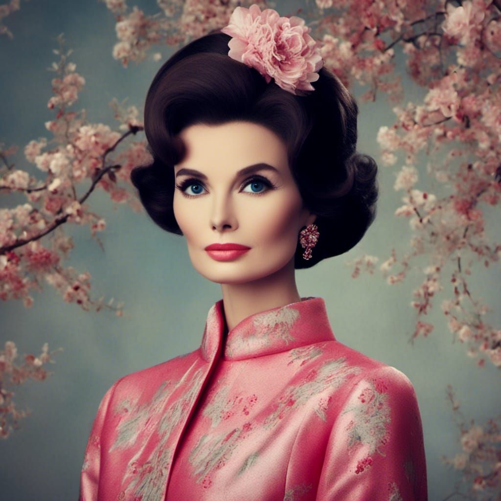 Chinese Woman Channeling Jackie Kennedy's Style