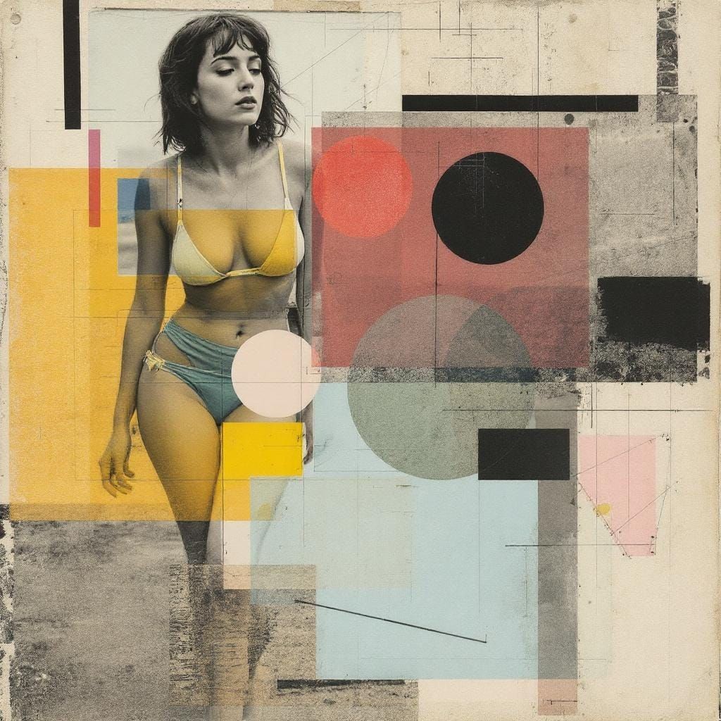 Boardwalk Melancholy: A Modernist Collage