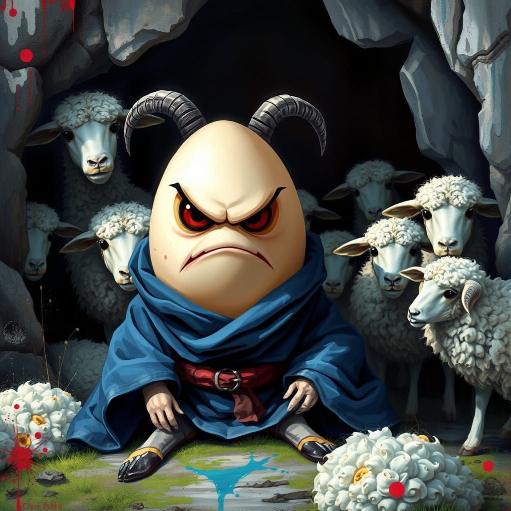 Cyclopean Egg Guardian of Sheep in Cave