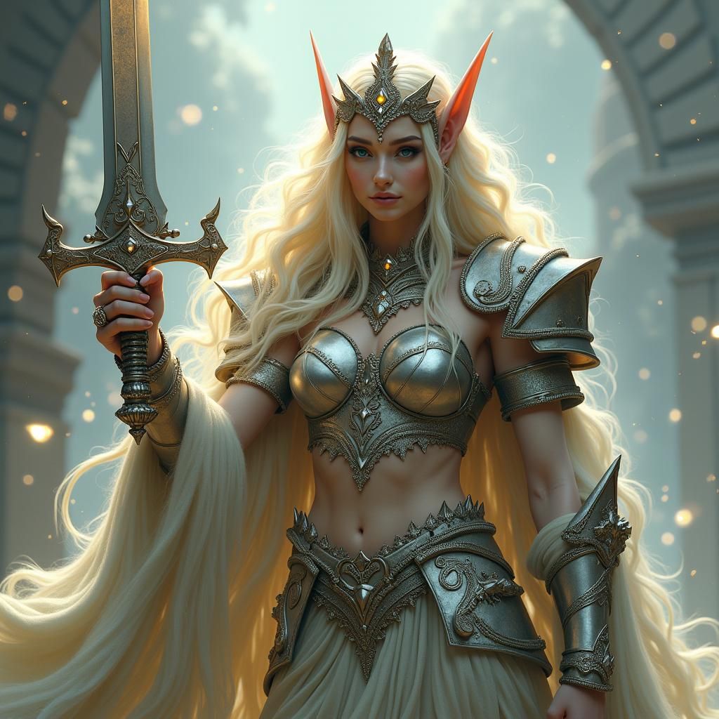 Troll Queen Warrior in Enchanting Fantasy Art