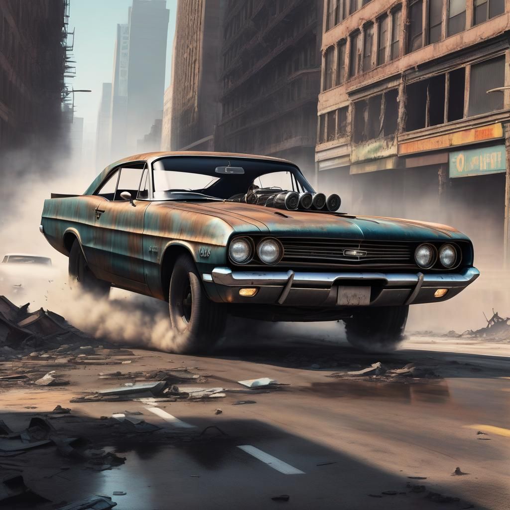 Post-Apocalyptic Muscle Car Race