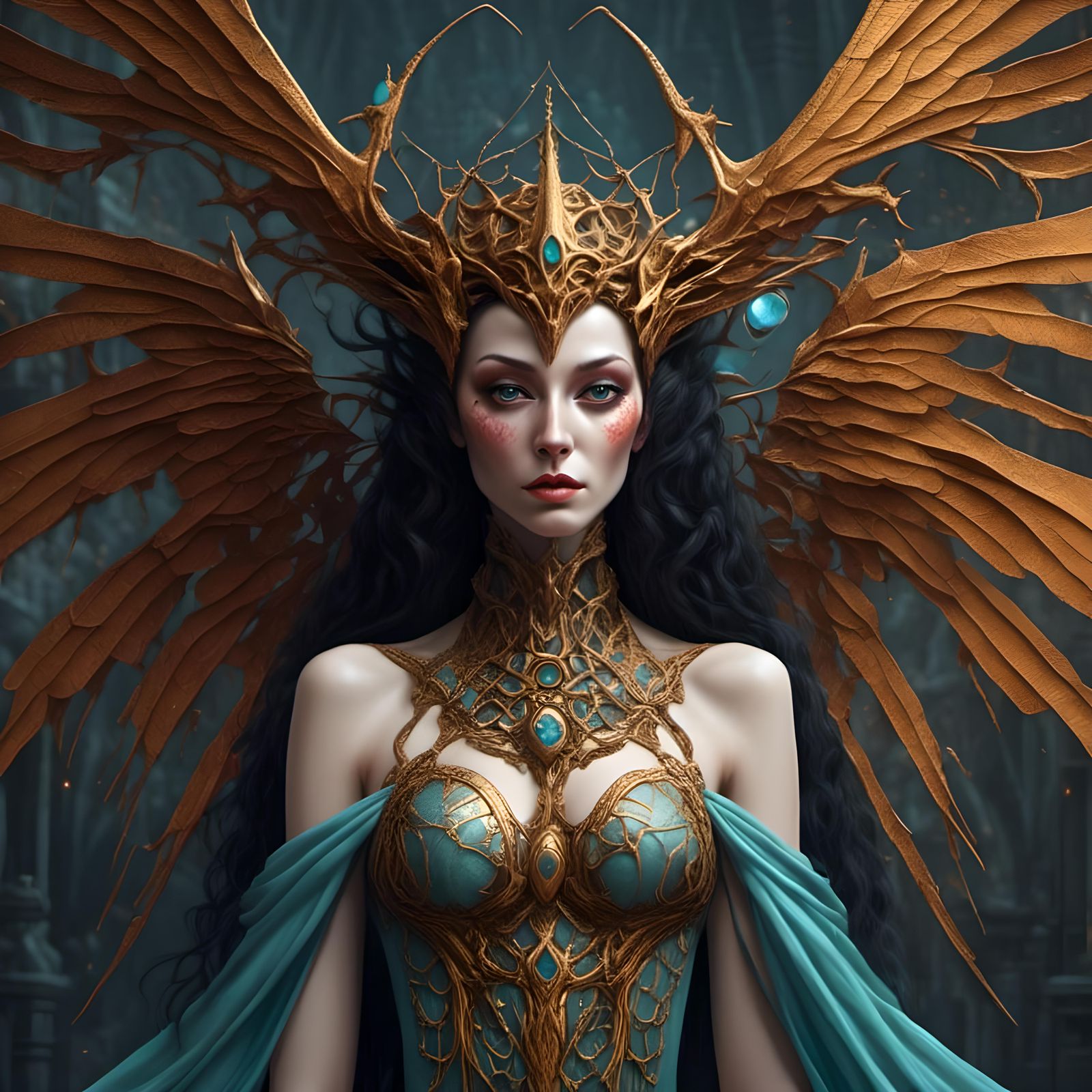 Fantasy Witch: Human Venus Flytrap Hybrid Portrait