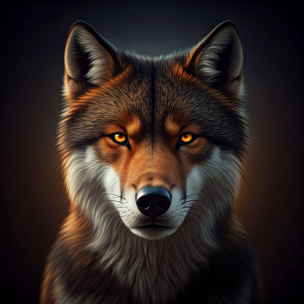 Hyperrealistic Fox Portrait with Cinematic Atmosphere