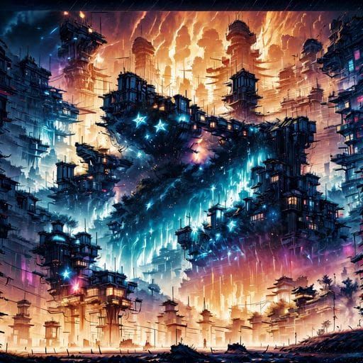 Futuristic Rift Infrastructure Network