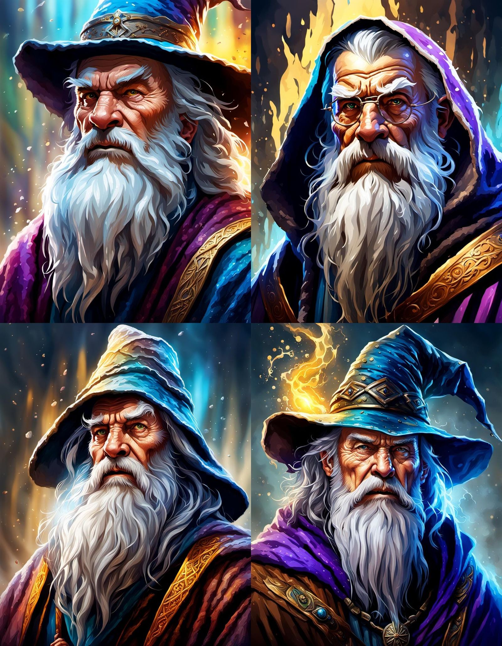 Grizzled wizard