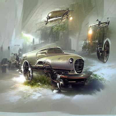 Elegant Classic Car from the Mid-20th Century