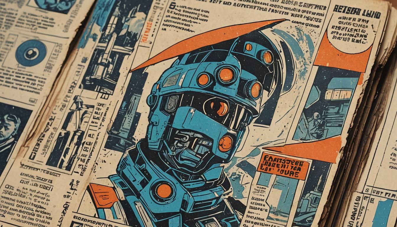 Retro Sci-Fi Comic Book Art: VHS Landing