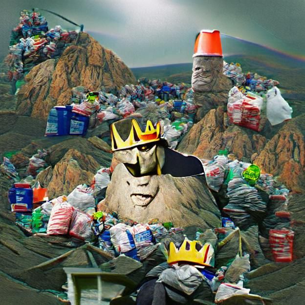 King of the Trash Heap: Digital Illustration