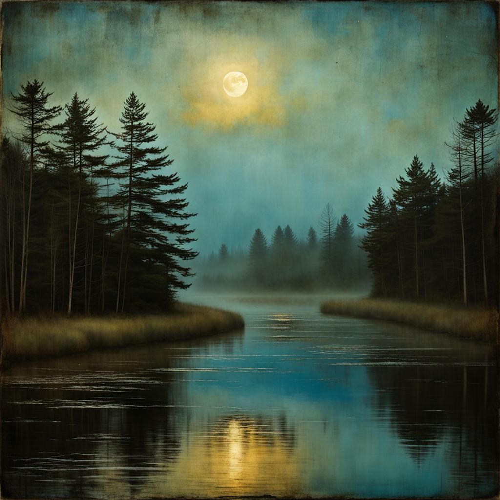 Surreal Night Scene Reveals Dawn's Promise