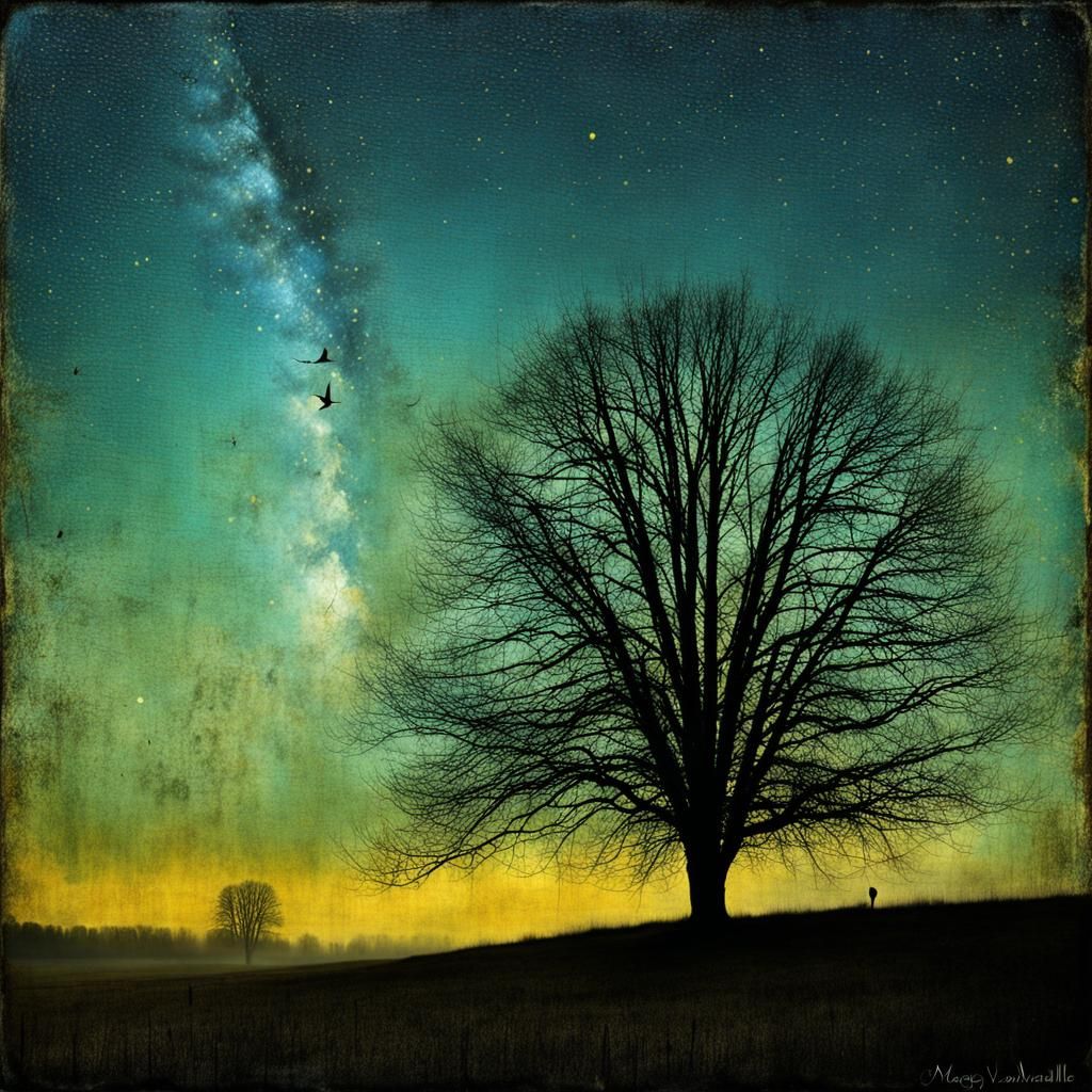 Night's End, Dawn's Beginning: A Surreal Landscape