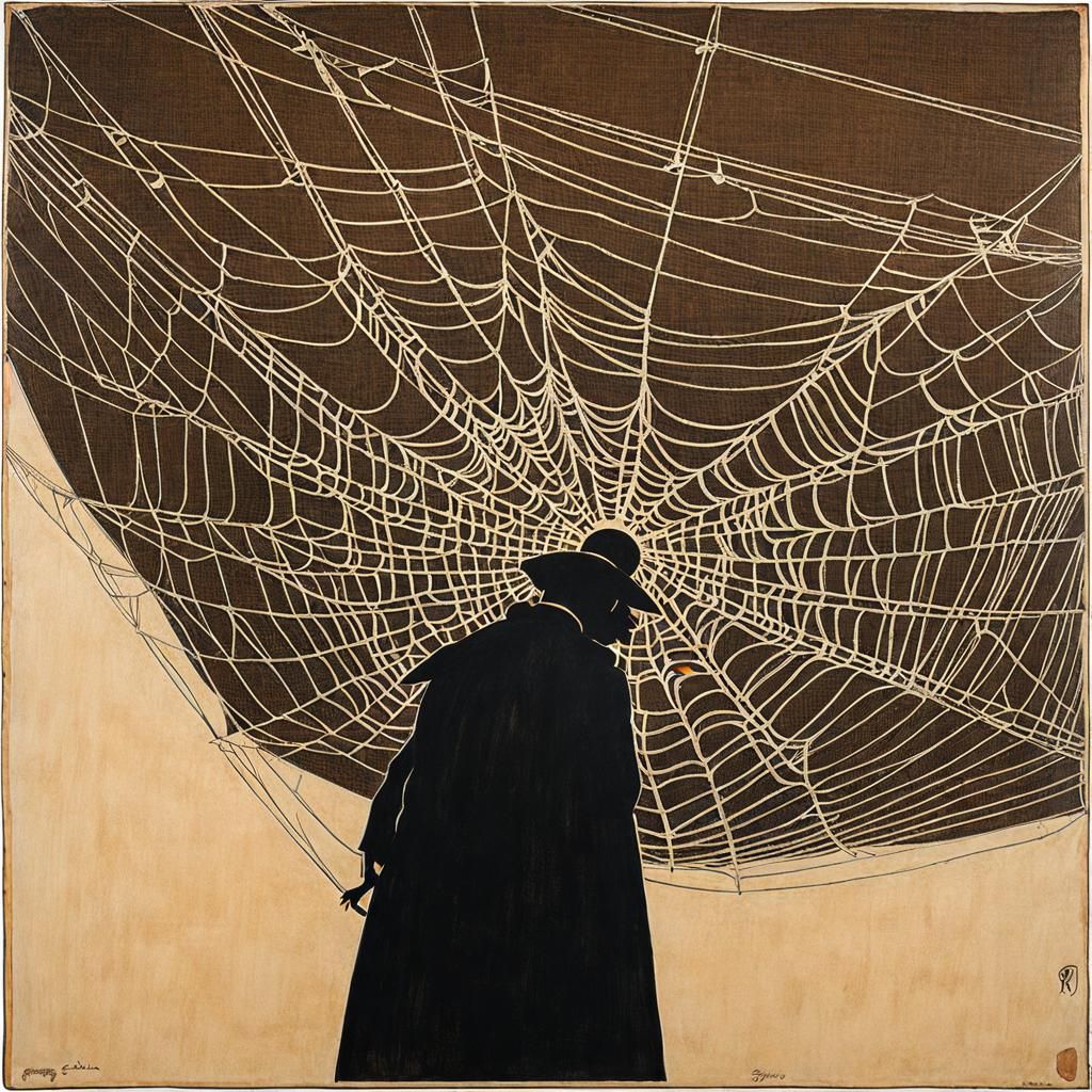 Egon Schiele Inspired Spiderwebs