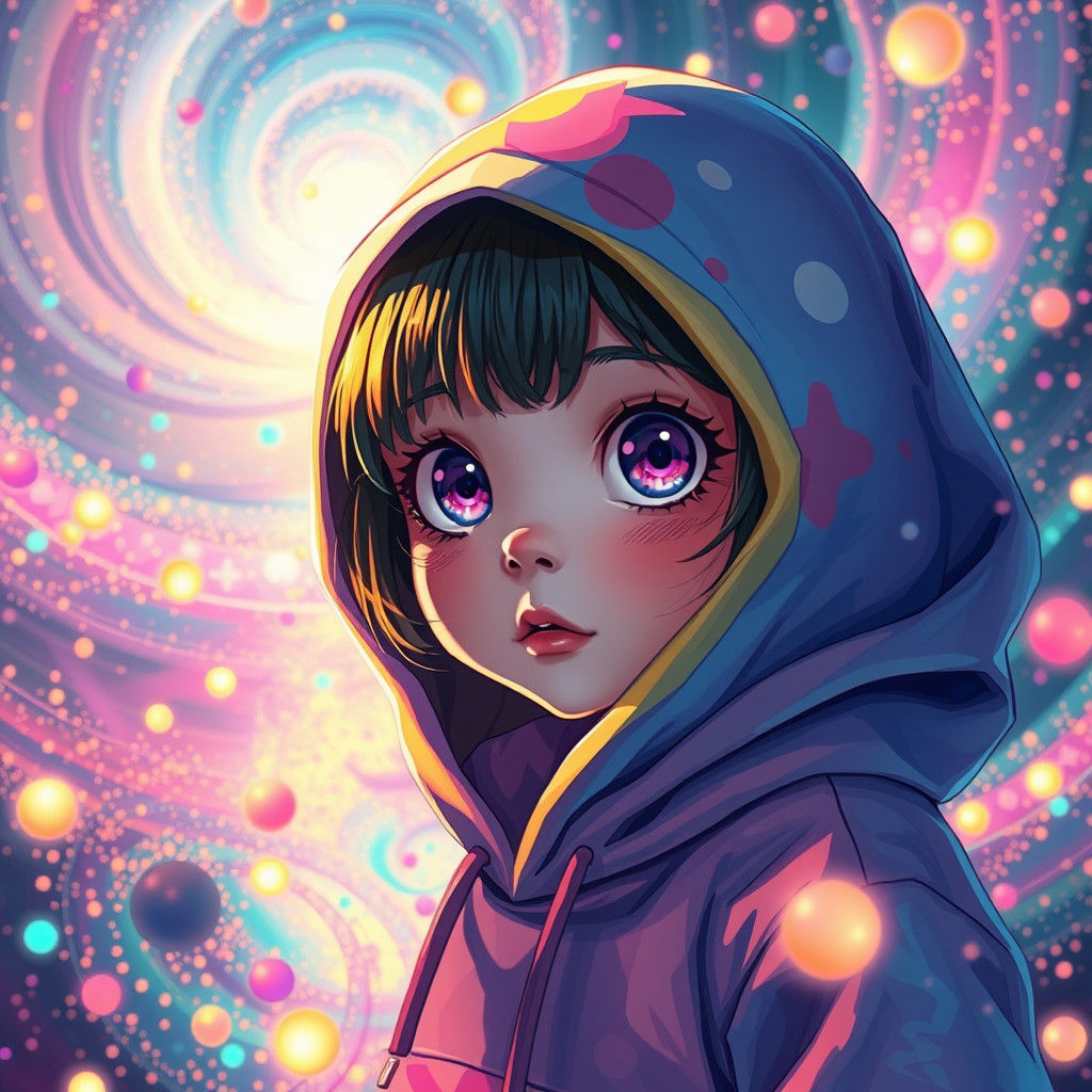 Girl in Soulstorm: A Matte Painting