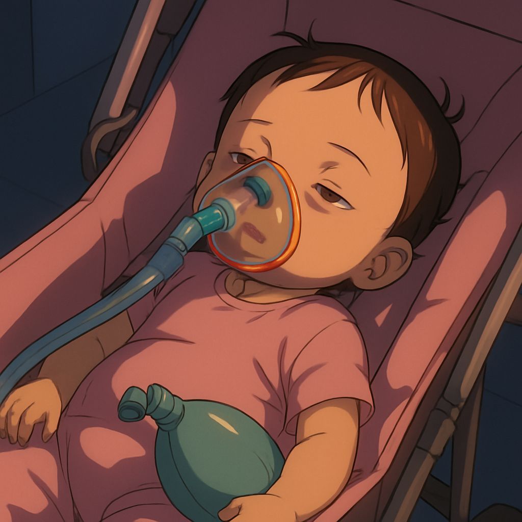 Sedated Infants in Stroller, Anime Style