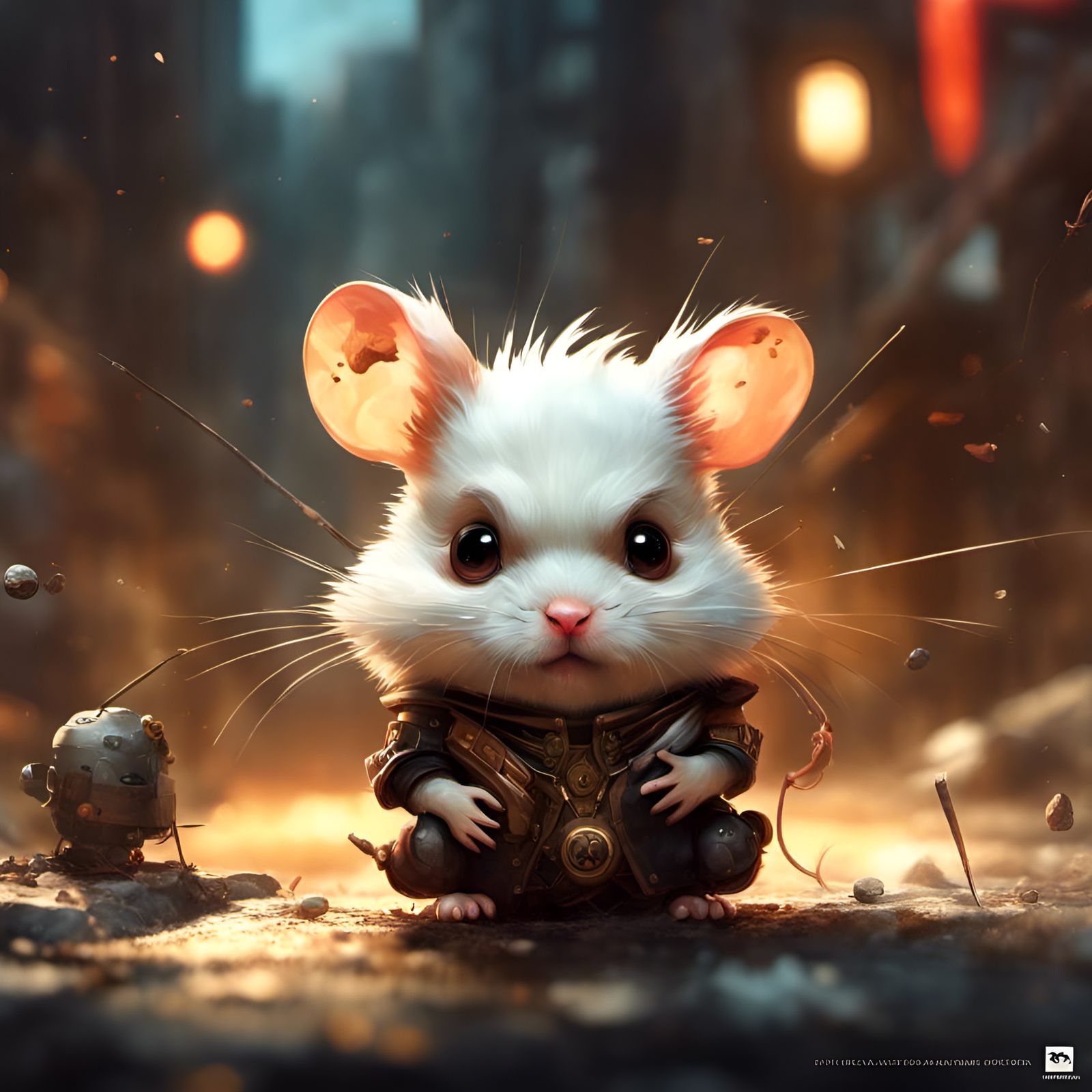 Adorable Angry Hamster in Detailed 3D Render