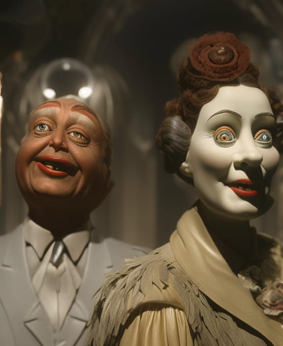 Surrealistic Dreamscape Inspired by Stop-Motion Cinema