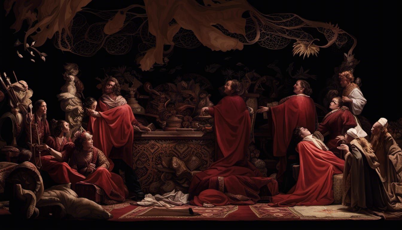 Iridescent Alien Landscape with Luminous Stars