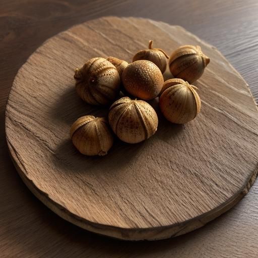 Hazelnut Close-Up with Warm Dramatic Lighting