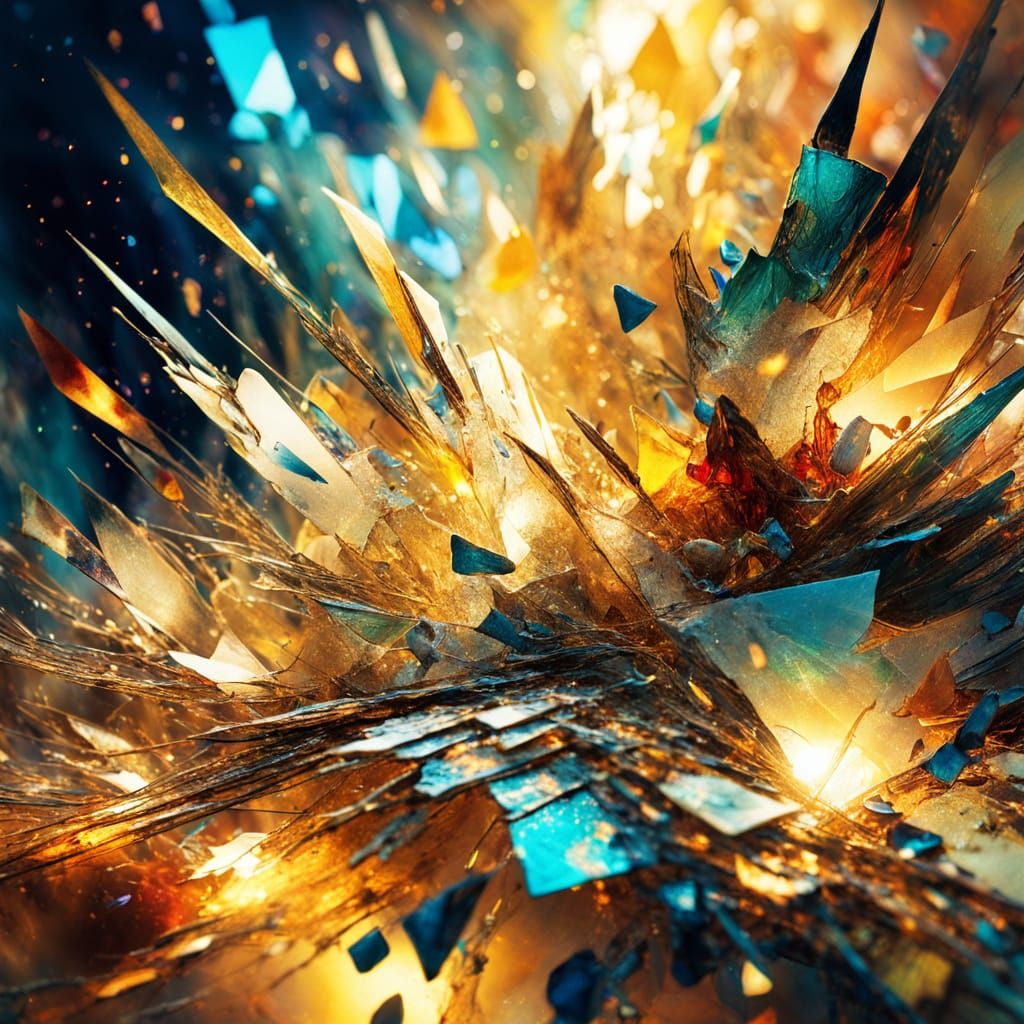 Abstract Expressionism: Luminous Fragmentation in Digital Ar...