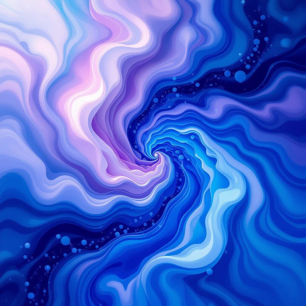 Ethereal Molecular Viscosity in Digital Painting Style