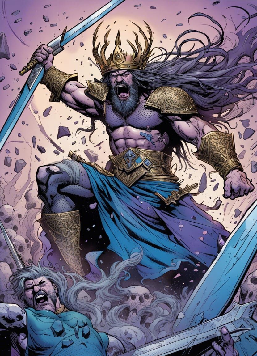 King's Battle: Comic Style Illustration