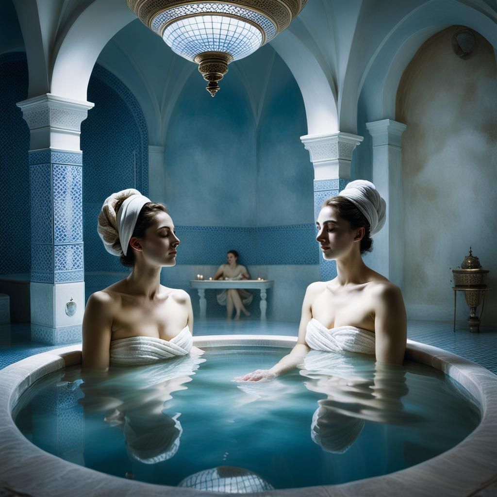 Turkish Bath in Patras in Rococo Style