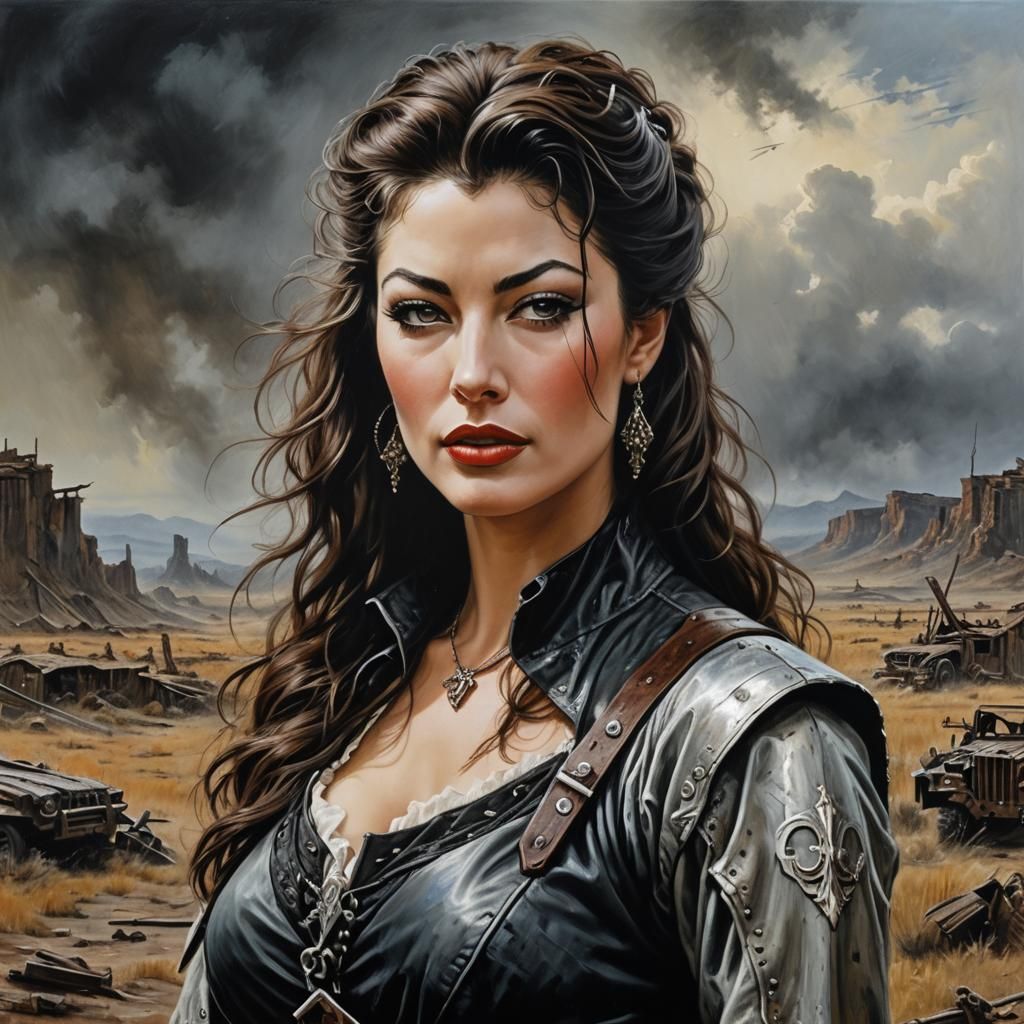 Ava Gardner as Highwayman in Post-Apocalyptic World