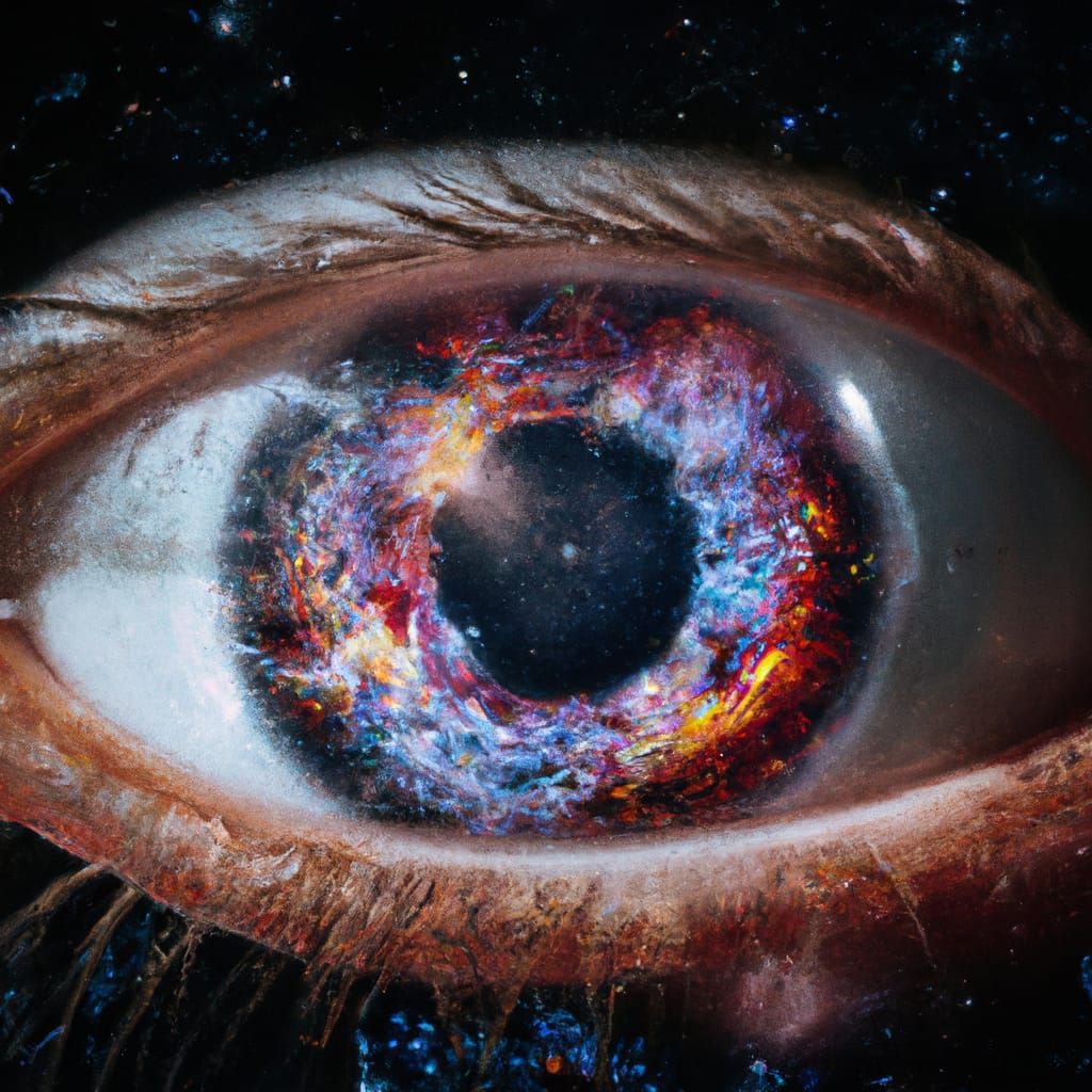 Galactic Eye: A Photorealistic Holographic Masterpiece