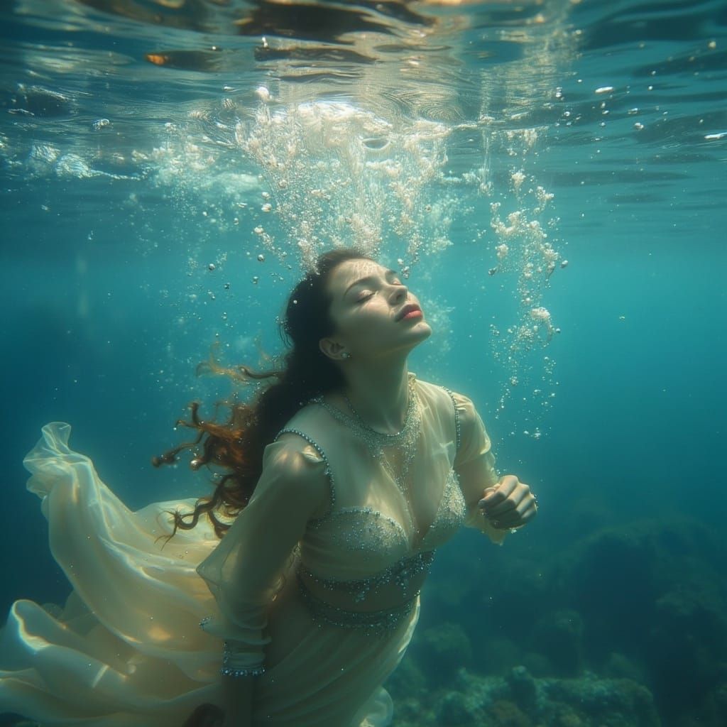 Mysterious Aquatic Scene in a Dreamy Aesthetic
