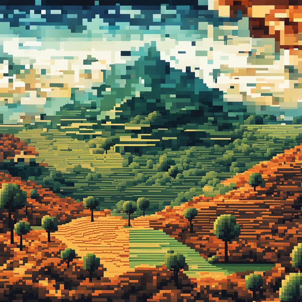 Glitch landscape