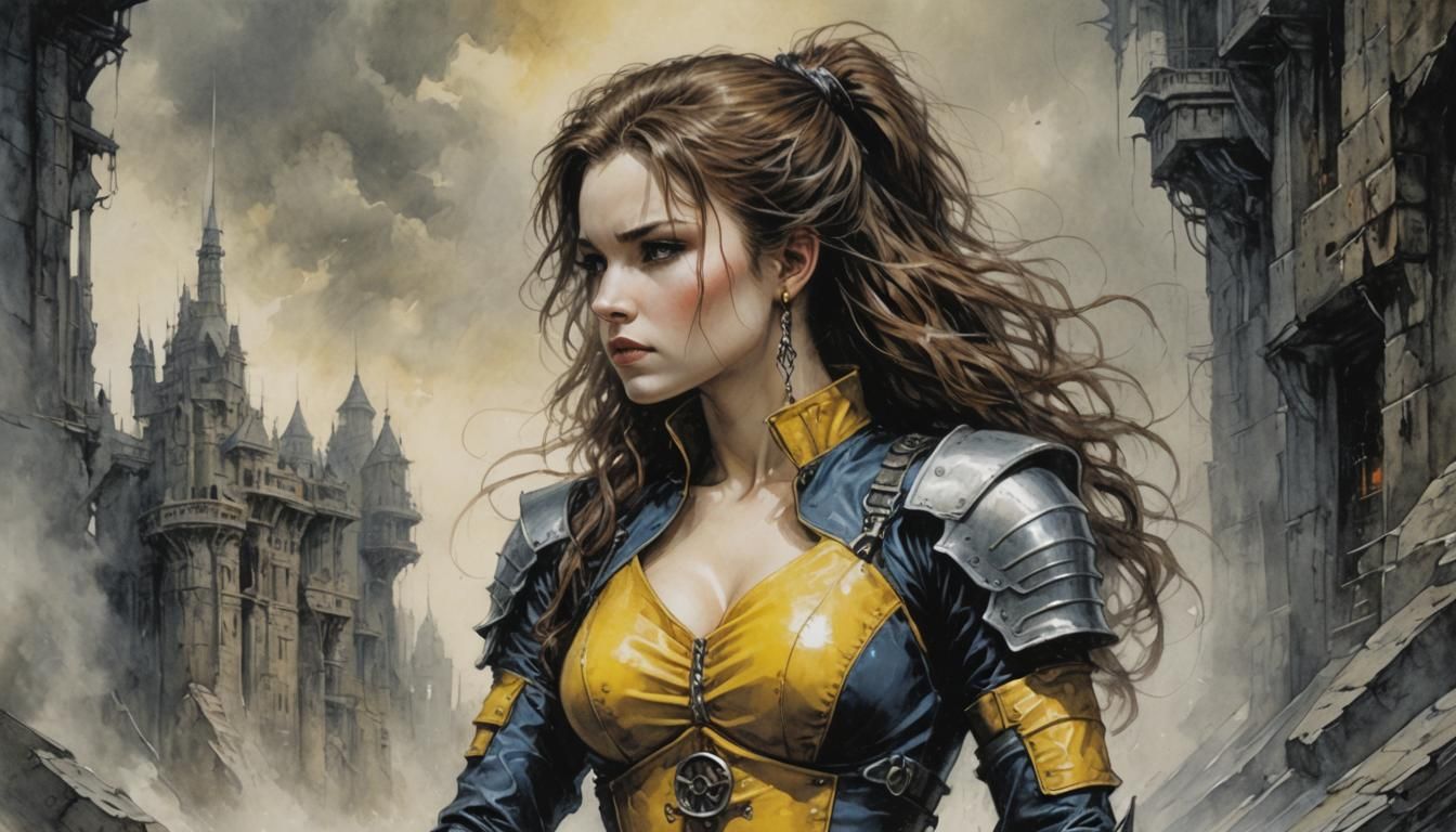 Kitty Pryde as Brightly Colored Fantasy Art