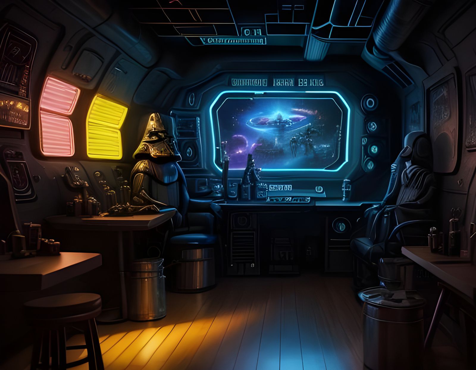 Claymation 8k resolution concept art Star Wars, the Cantina scene , 3-D rendering, masterpiece, 8k wallpaper, movie post...