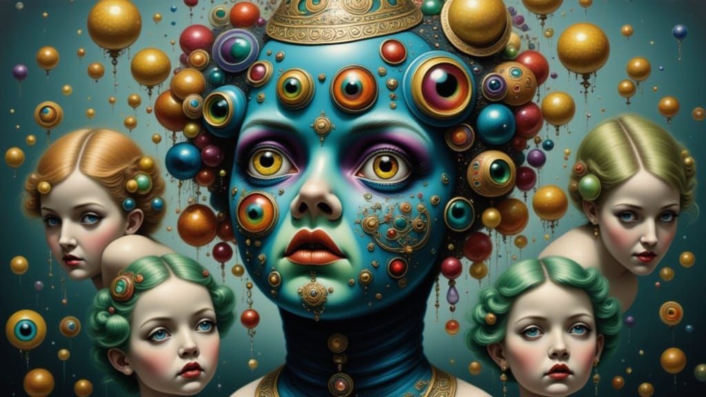 Three-Eyed Being in Panopticon Concept Art