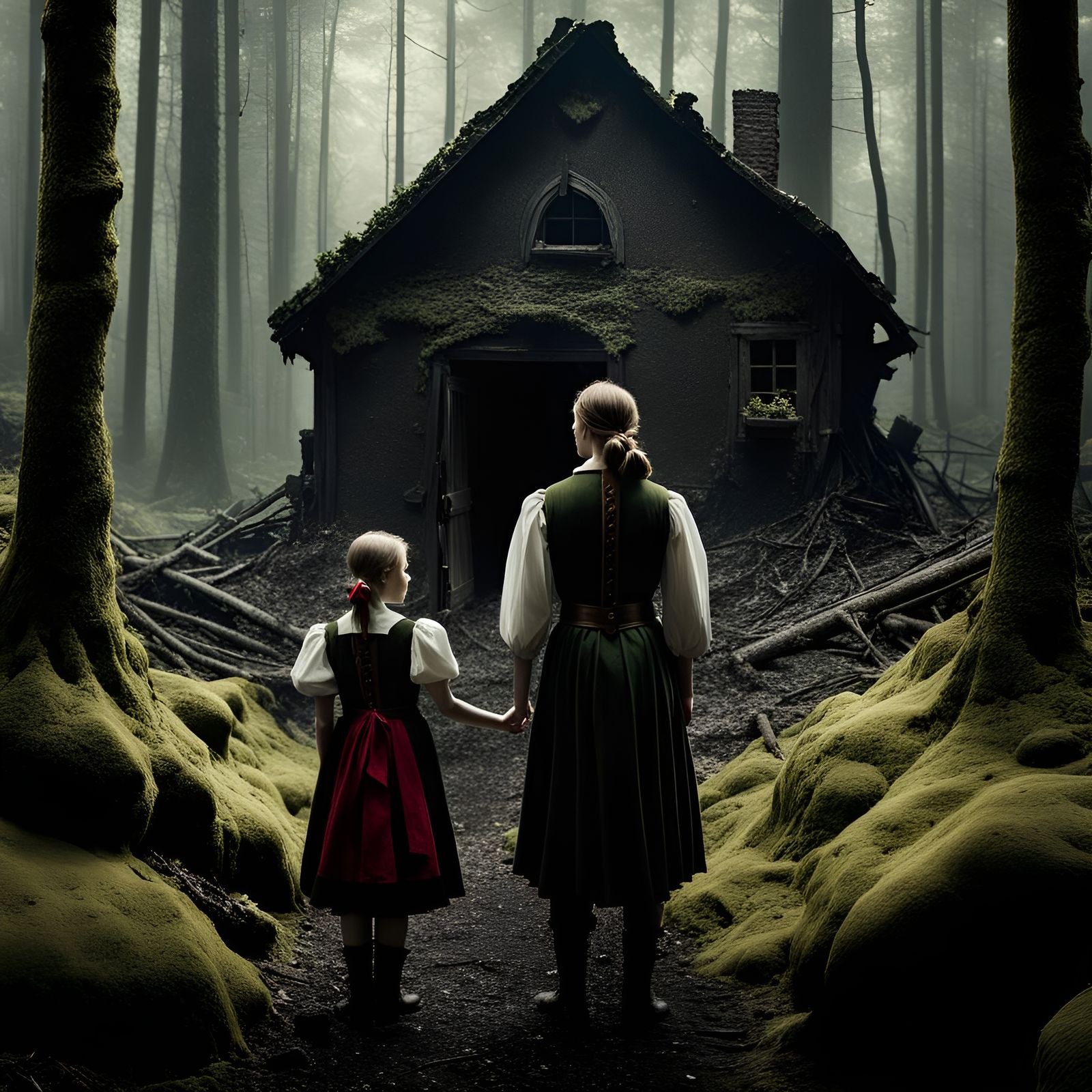Hansel and Gretel Revisited (dark fairytale, conceptual photography, dark realism)