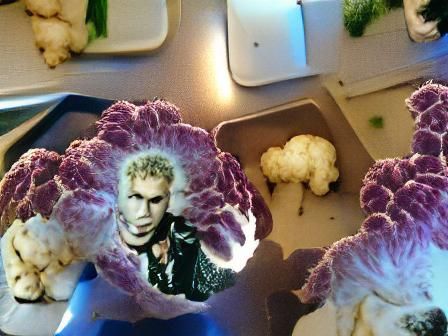 Cauliflower as Billy Idol in Concert