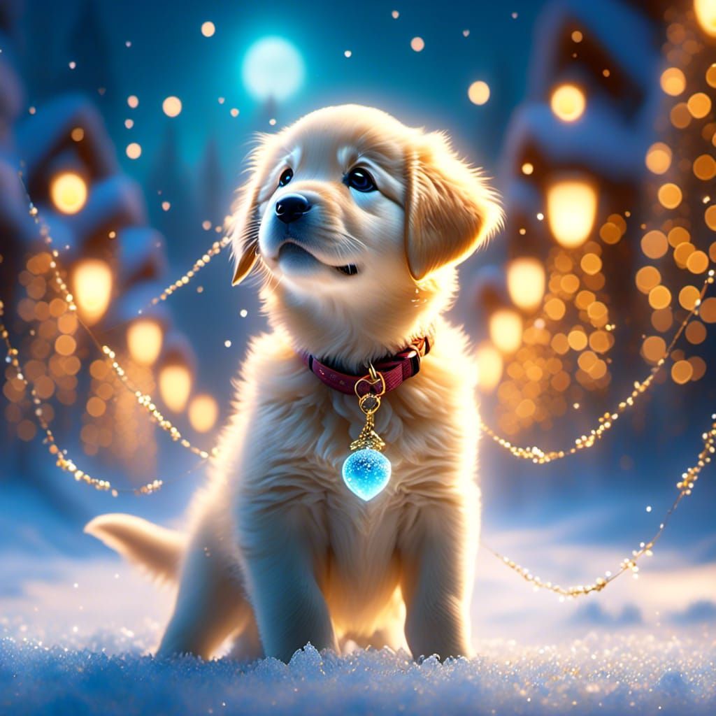 adorable golden puppy