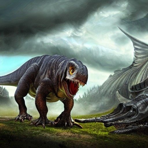 Tyrannosaurus Rex Rules His Kingdom in 8K