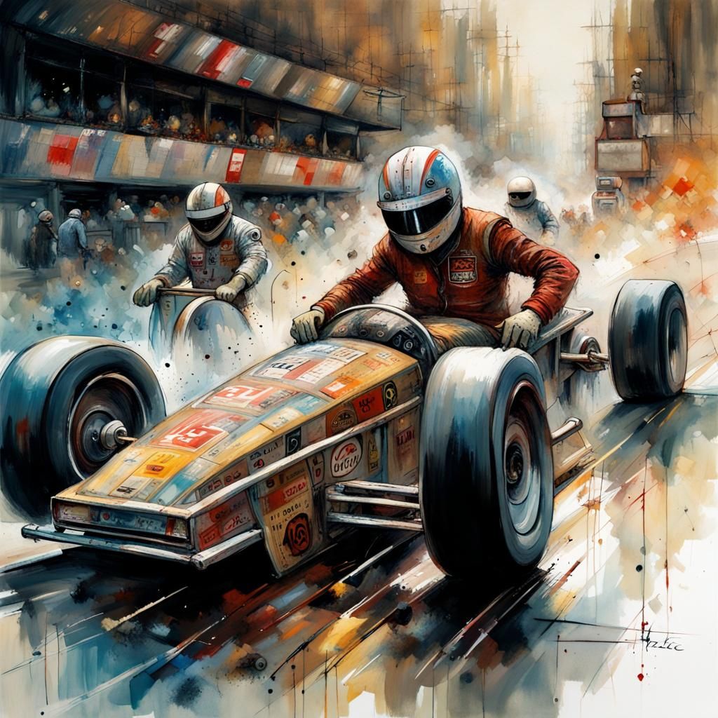 Dark Fantasy Drag Race in Hyper Detail