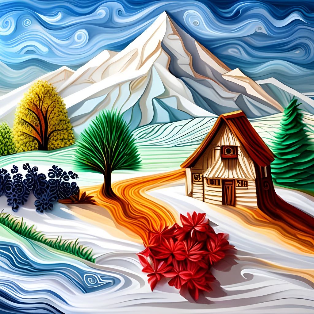 Paper Quilling Art: Evolution of the Seasons