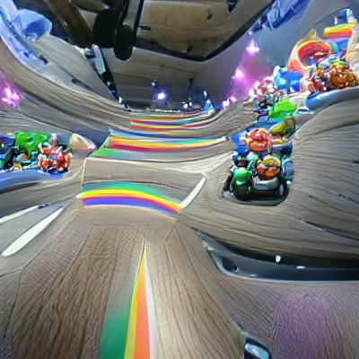 Rainbow Road POV: A Colorful Racing Experience