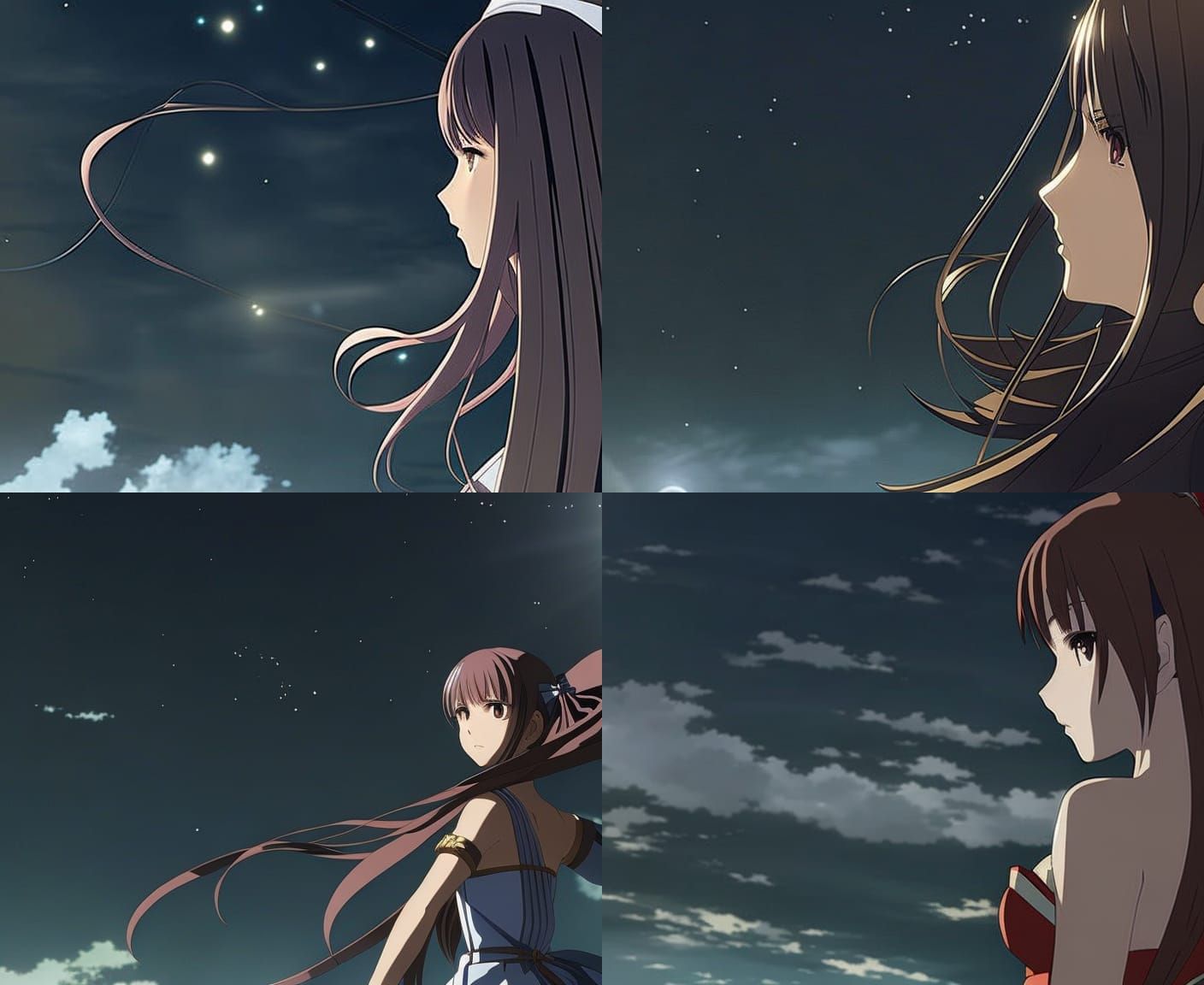 Anime Girl Portrait in Deep Color, 8k Resolution